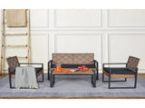 4-Piece Patio Furniture Set Outdoor Balcony Porch Garden Backyard Lawn Furniture Acacia Wood Table W2391P149818