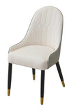 Modern Dining Chairs Set of 2 pcs Faux leather Dining Chair with Metal legs for Living Room/Dining W509P167720