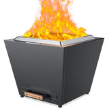 Cyberpit One Pro 25 inch Smokeless Fire Pit, Wood places w/Pull-Out Ash Pan, Portable W944P272791