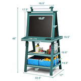 3-in-1 Double-Sided Storage Art Easel -Green 08579832