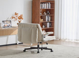 Criss Cross Legged Office Chair with Flip-Up Back Built-In Dynamic Airbag Lumbar Support, Wide Seat 78490641