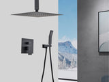 Ceiling Mounted Shower System Combo Set with Handheld and 16"Shower head 53270759