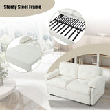 Convertible Pull Out Sofa Bed Queen Size, 3-in-1 Convertible Sleeper Couch with Thicked Cushions and W3163P269692