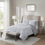 King/Cal King Back Print Long Fur Comforter Mini Set B03597195