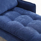 55" Chaise Lounge Indoor,Upholstered Furniture Lounge Chair with Left Armrest & Lumbar Pillow, W1117P226067