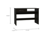 Nottingham 2-Piece 7-Shelf 1-Drawer Home Office Set Black Wengue B06280640