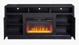 67 inch Electric Fireplace TV Stand for TVs up to 80 inches, Minimal Assembly, Black Finish GL-B108P160237