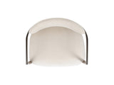 Artemis Mixed Material Upholstered Dining Arm Chair, Warm White Chenille B2719P269267