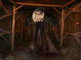5.7ft Halloween Decorations Outdoor Life Size Animatronics Wizard with Pumpkin Face, Sound-Actived 26509172