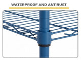 5-layer adjustable shelf Display Rack Iron household shelf with adjustable feet 29.13*13.39*59.06in 90600393