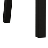 Metal Dining Chairs Set of 2, Steel Legs and PU Leather Seats, High Back Armless Dining Chairs, for W757P232710