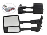 Power Heated SMOKE Turn Signal Light For 99-07 Ford F250 Super Duty Tow Mirrors 56498561