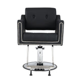 ZNTS 360&deg; Swivel Faux Leather Swivel Salon Barber Chair Height Adjustable for Men & Women for Haircut W676P187961