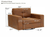 Degree Rotation Single Sofa Chair for Living Room, Bedroom, Office W5568P540380