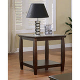 ZNTS Cappuccino Square End Table B062P153617