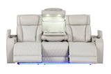 Fortuner Modern Style Upholstery Recliner Sofa Made with Wood & Massage Function Included-Beige B009P287718