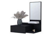 Black Floating Vanity with Included Mirror B062P252164