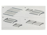 HT-200 x 100 Household Application Door & Window Rain Cover Eaves Brown Board & 82632470