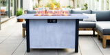 44" W x 25" H Outdoor Patio Propane Gas Fire Pit Table - 50,000 BTU High-temperature-resistant W2691P231636