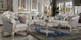 Antique Pearl Coffee Table with Scrolled Leg B062P209127