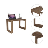 ZNTS Lacey Rectangle Computer Desk Smokey Oak B06280017