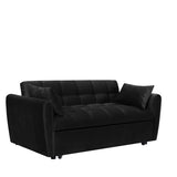 64.9 "3-in-1 foldable large size sofa bed, modern velvet double sofa, sofa bed with adjustable back, W2564P228262