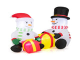 5 Feet Snowman Christmas Inflatables with Gift Boxes 45860916