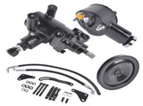 Power Steering Gear Box Conversion Kit Fit for Chevy Bel Air Impala 1958-1964 3913BK Black 61532507