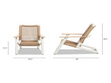 Atlas Adirondack Outdoor Lounge Chair Natural Beige All Weather Wicker B2719P320846