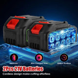 Cordless Chainsaw 16 Inch, Brushless Motor Electric Chainsaw, 40v Battery Powered with 2 Batteries 42937342