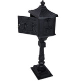 ZNTS Cast Aluminum Mail Box,Postal Box , Mailbox Color Black W46563686