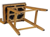 24in Brookline XX-Back Swivel Barstool - Oak B2791P610441