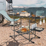Portable outdoor barbecue table 43234146