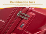 28" Large Suitcase, ABS Hardshell, Upgraded Crack-Resistant Iron Handle, Combination Lock, 360&deg W2787P536185