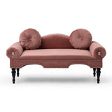 54"Width Modern Velvet Upholstered Loveseat Sofa Accent Bedside Entryway Bench Small Sofa 2 Seater W111770947