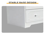 5-Drawer Cabinet with Solid Wood Veneer and Paint P2 MDF P2 Particleboard Storage Cabinet 83343966