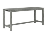 59 Inch Bar, Dining, Sofa with Power Outlet, 3 Upholstered Stools, 4 Piece Bar 81873014