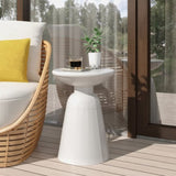 Outdoor Metal end Table -Large 73615.00WHI