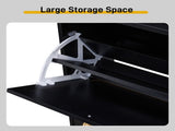 2 rows of 4 dump buckets with high-leg arched rattan shoe cabinet particle board plastic rattan 05313315