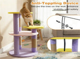 29" Moon & Star Cat Tree with 4 Levels, Jute Scratching Posts & Anti-Tipping Device for Kittens & 17222653
