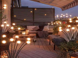 10 solar garden lights outdoor, firefly solar wind swing, IP4X waterproof solar outdoor 52708060