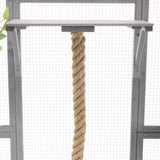 Outdoor Cat House, DIY Cat Enclosure, Cat Catio with Double Enter Doors, 62.8"L x 32.2"W x68.5"H N719P283198E