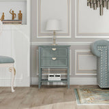 2 Drawer Side table,American style, End table,Suitable for bedroom, living room, study W68882620