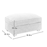 Ottoman - chenille-Wheat W3041P293494