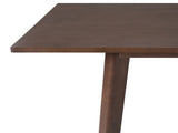 60" Rustic Farmhouse Table - Solid Wood Frame, Minimalist Modern Table for Kitchen, N752P327191D