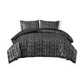 Twin/Twin XL Metallic Print Faux Fur Comforter Set GL-B035129832