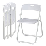 ZNTS 4 Pack Plastic Folding Chairs, Stackable Commercial Chairs, Portable Event Seats Indoor Outdoor for 53827102