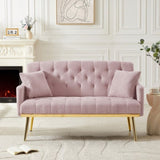 PINK TEDDY FABRIC 2 SEATER SOFA W588115440