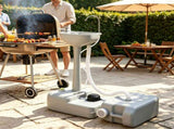 Portable Camping Sink with Foot Pump, 4.5Gal Fresh & 6.34Gal Recovery Water Tank, Rolling Outdoor 79306207