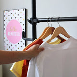 Double Clothing Rack, Adjustable Racks for Hanging Clothes, 2 Tier Clothes Heavy Duty Garment White 14683683